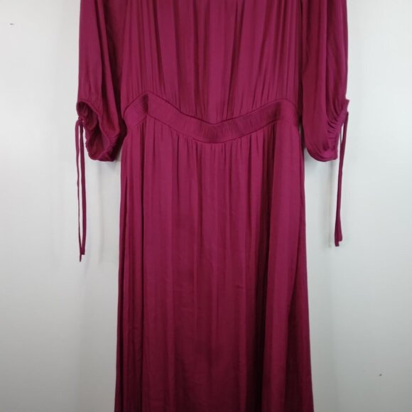 INC Fleur Off Shoulder Cranberry Rose Dress Size XXL   NWT - Picture 10 of 11